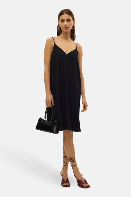 VMDESME S/L V-NECK ABK DRESS WVN BTQ GA