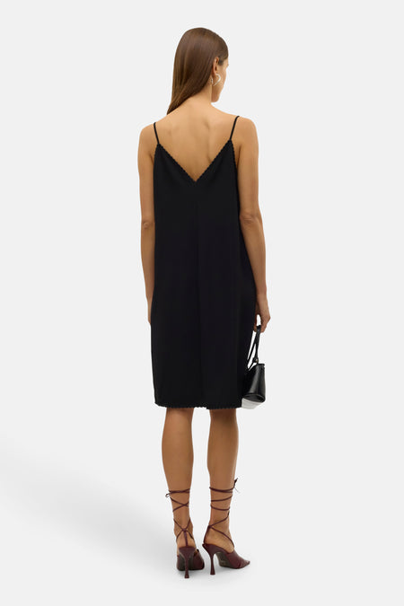 VMDESME S/L V-NECK ABK DRESS WVN BTQ GA