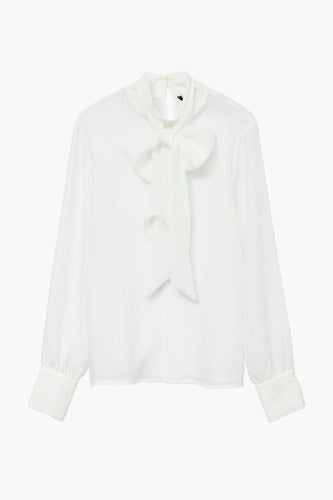 VMTRIAN LS BOW COLLAR TOP FAW EXP