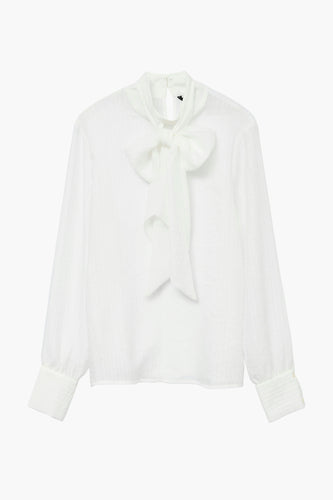 Blouse met lange mouwen - ecru