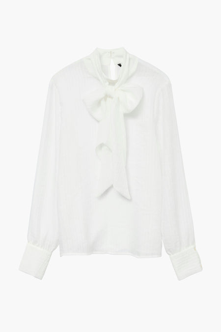 Blouse met lange mouwen - ecru