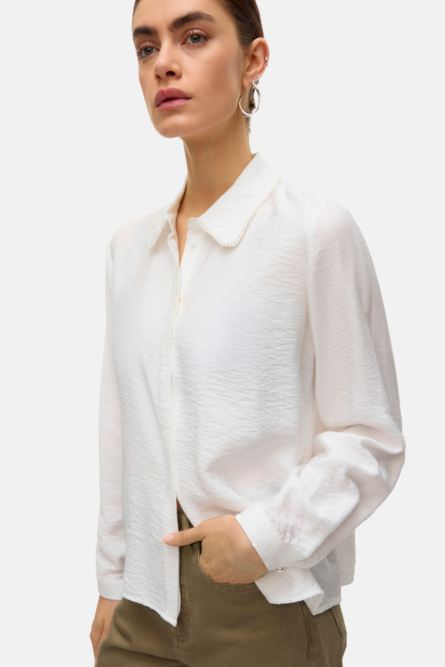 Hemd met lange mouwen - wit - VERO MODA®