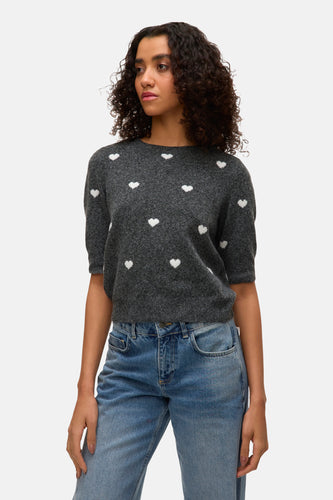 Pull à col rond - gris - VERO MODA®