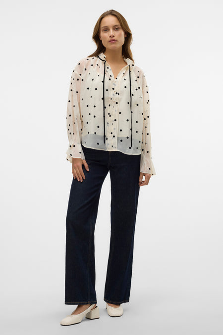 Blouse (lange mouwen) Wit - VERO MODA®