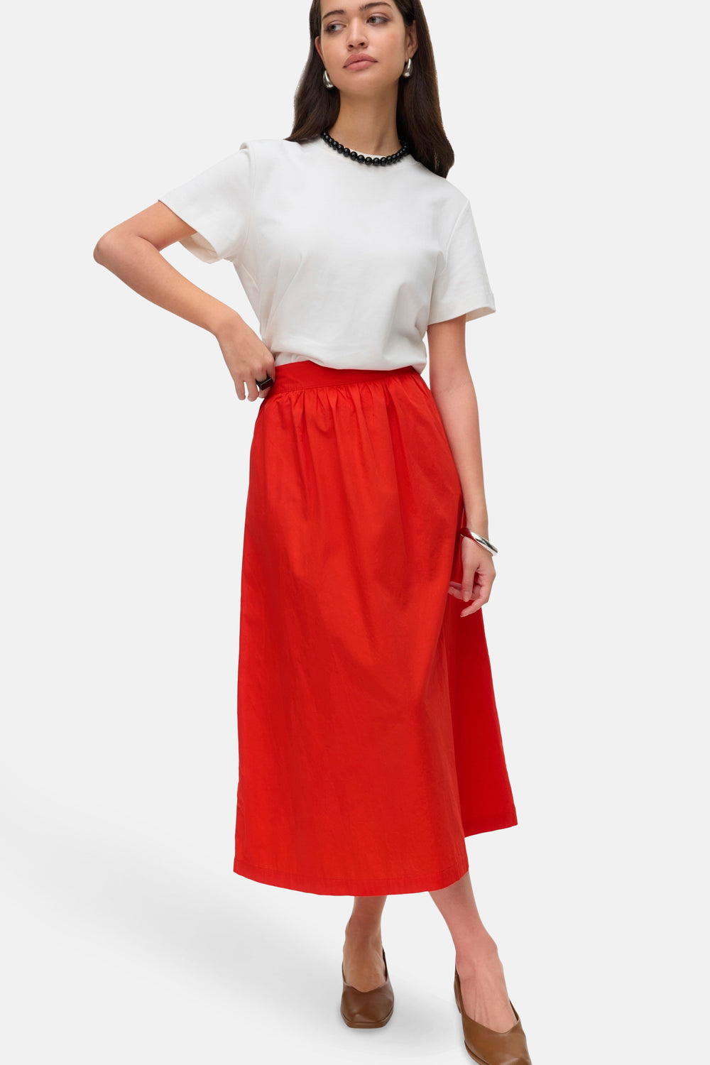 Rok (lang) Rood - VERO MODA®