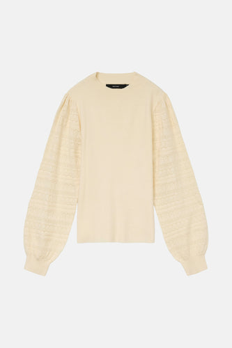 Pull à col rond - écru - VERO MODA® - 6