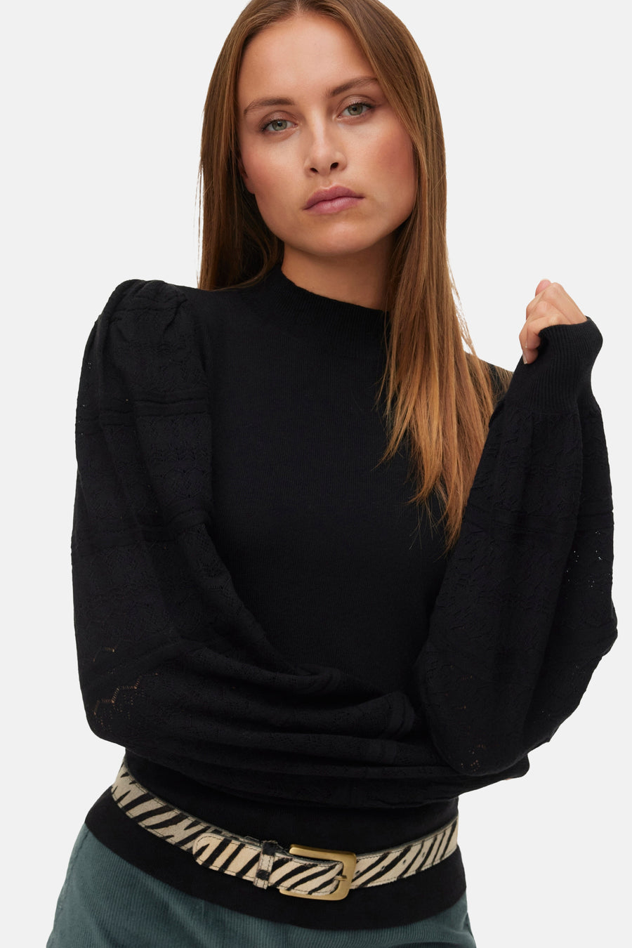 Pull à col rond - noir - VERO MODA®