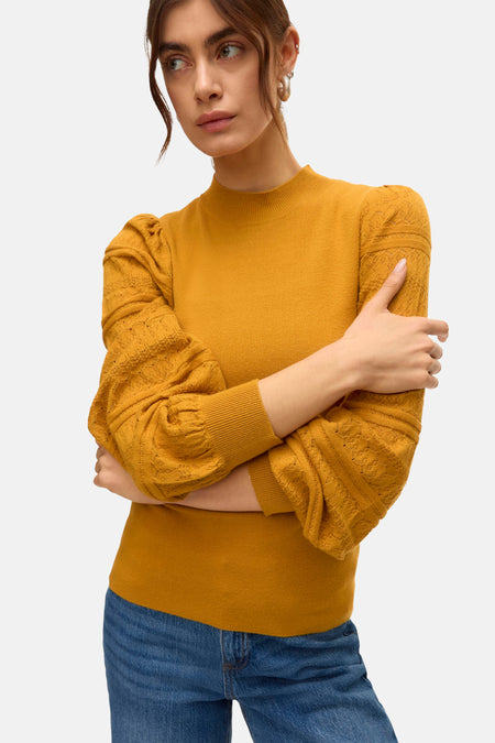 VMNEWLIMONE LS HIGHNECK PULLOVER BOO