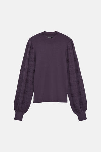 Trui met ronde hals paars - VERO MODA®