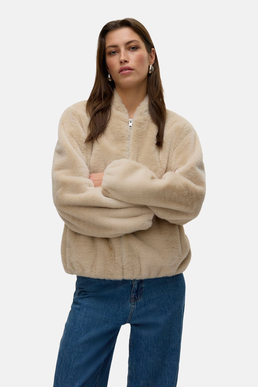 Korte jas ecru - VERO MODA®