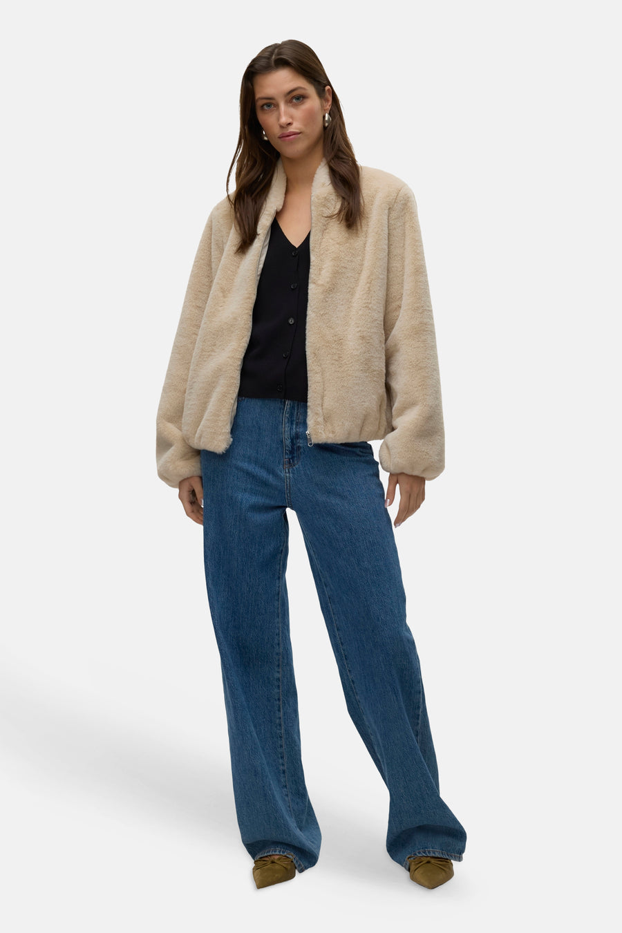 Korte jas ecru - VERO MODA®