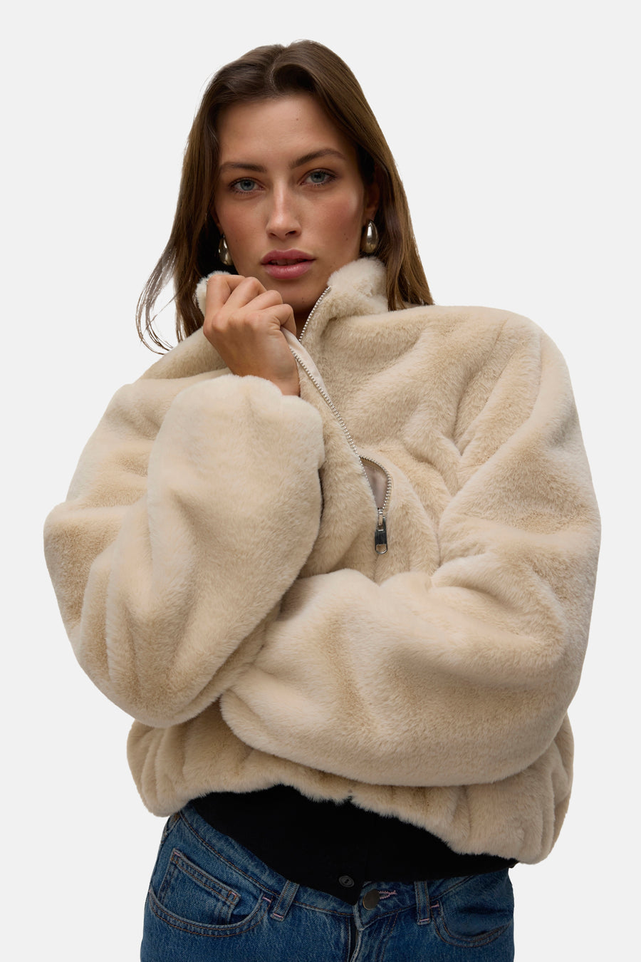 Korte jas ecru - VERO MODA®
