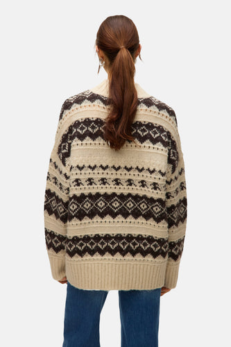 Pull à col rond - écru - VERO MODA®