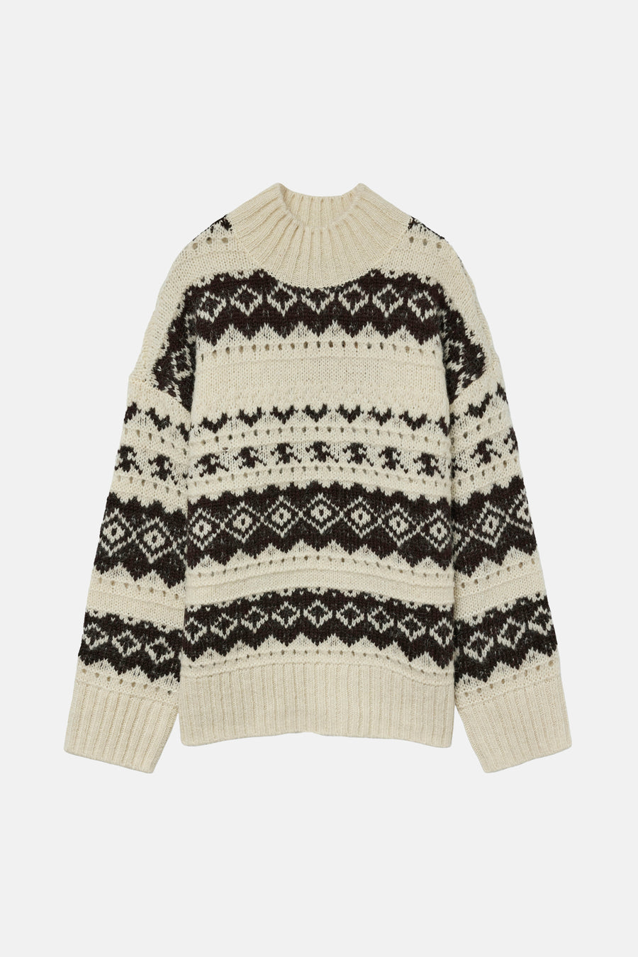 Pull à col rond - écru - VERO MODA®