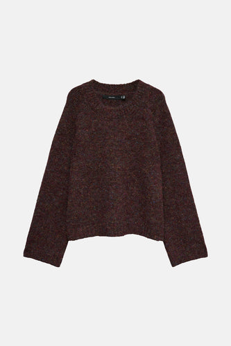 Pull met ronde hals - bordeaux - VERO MODA®