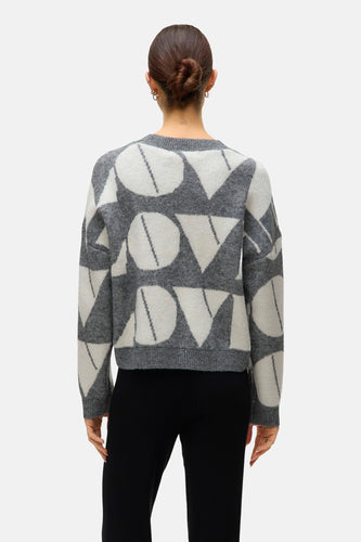 Pull met ronde hals - grijs - VERO MODA®