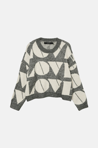 Pull met ronde hals - grijs - VERO MODA®