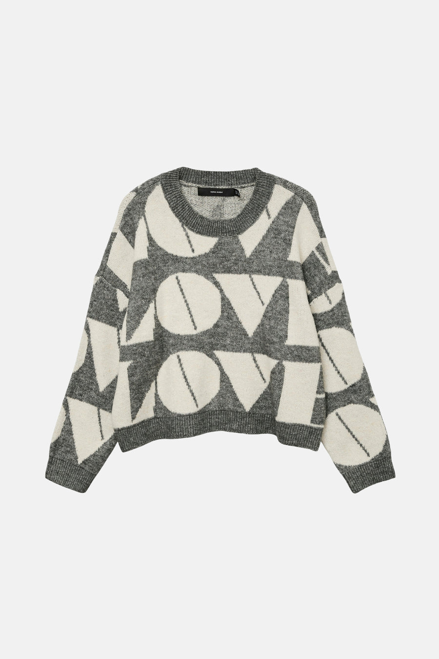 Pull met ronde hals - grijs - VERO MODA®