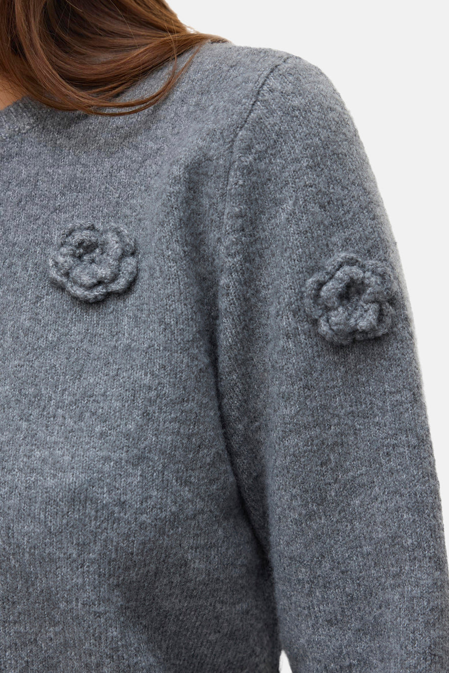 Pull à col rond - gris - VERO MODA®