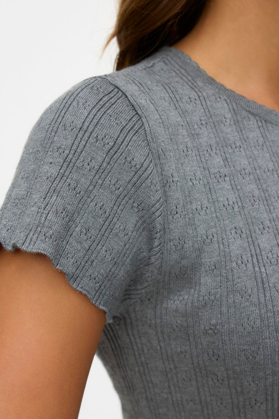 T-shirt met korte mouwen - grijs - VERO MODA®