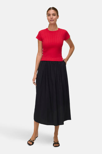 VMWILLOW POINTELLE C/S O-NECK PULL BOO