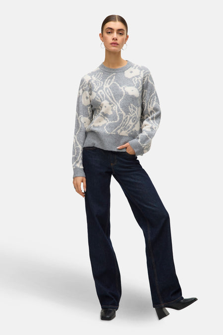 Trui met ronde hals grijs - VERO MODA®