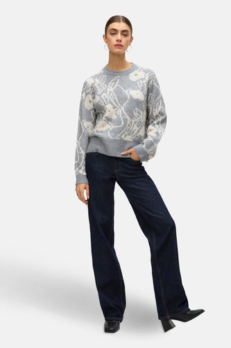 Pull à col rond - gris - VERO MODA®