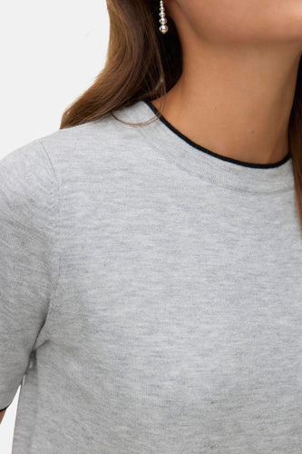 Pull à col rond - gris - VERO MODA®