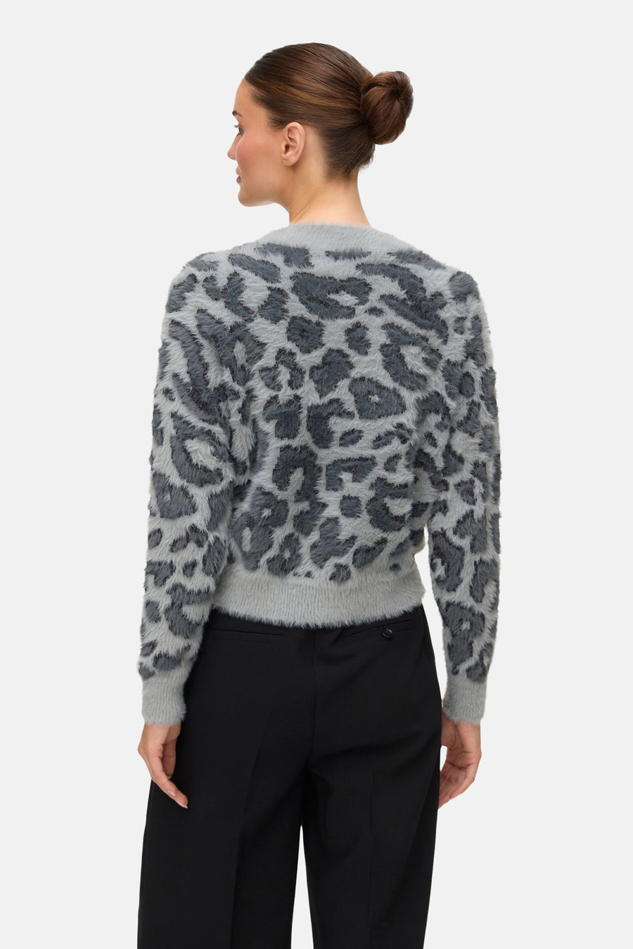 Pull met ronde hals - grijs - VERO MODA®