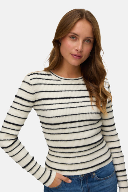 Trui met ronde hals wit - VERO MODA®