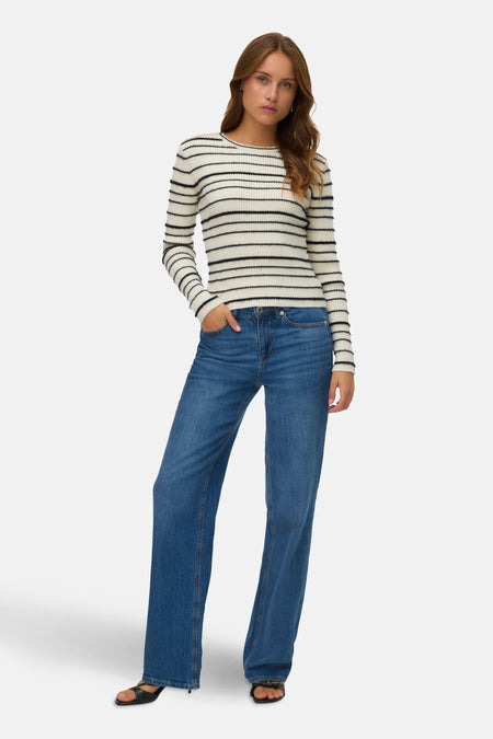 Trui met ronde hals wit - VERO MODA®