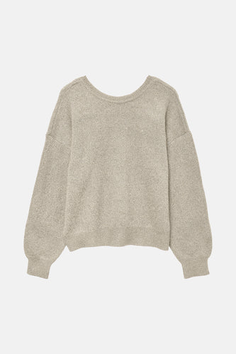 Pull met ronde hals - beige - VERO MODA®
