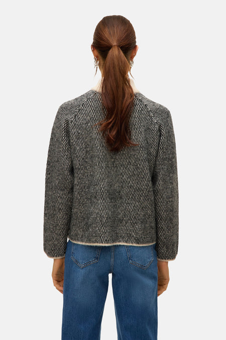 Pull met ronde hals - Zwart