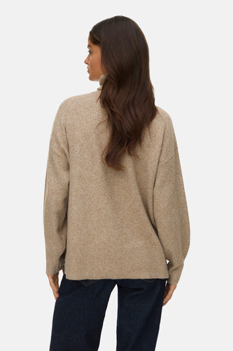 Pull col roulé beige - VERO MODA® - VERO MODA®