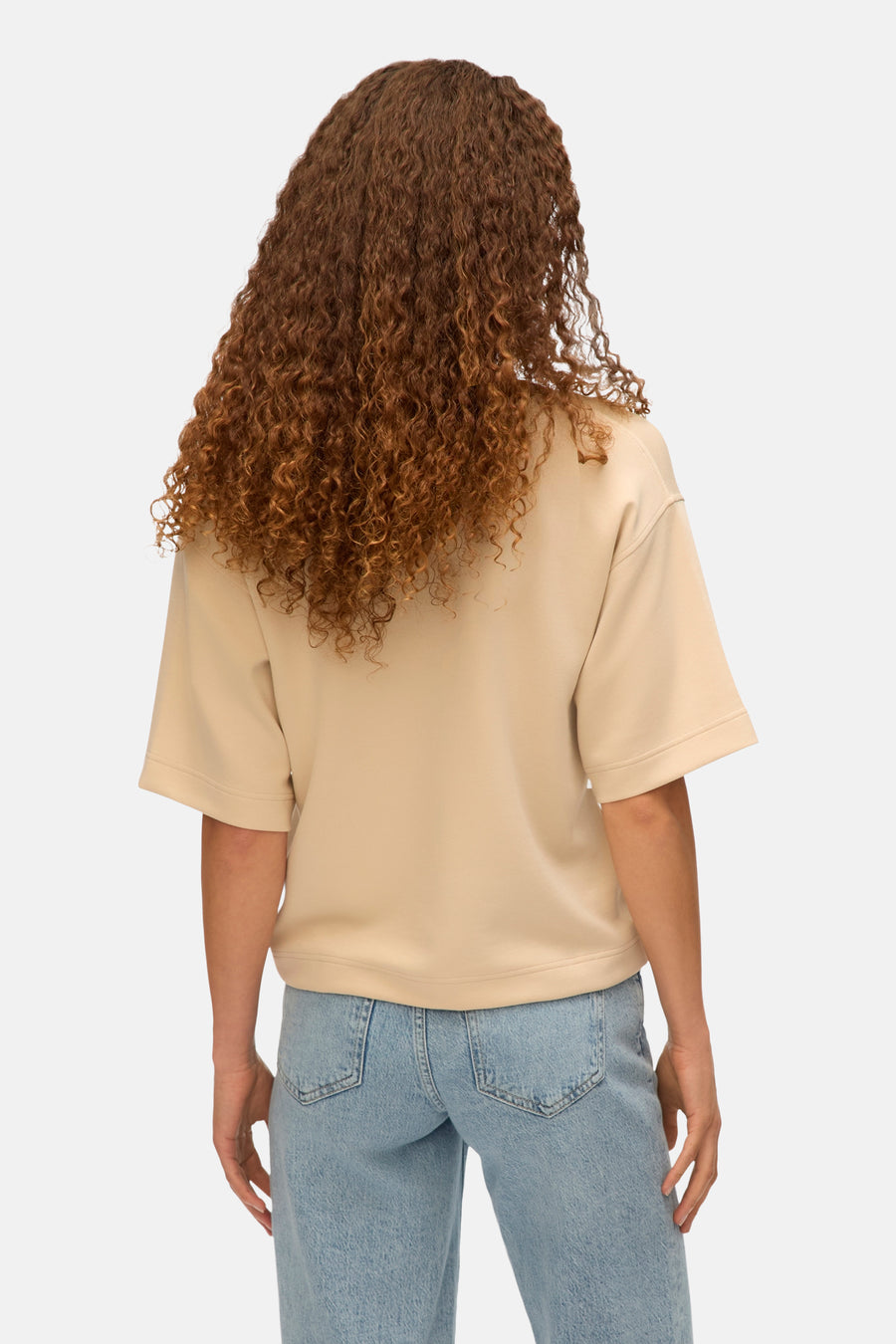 T-shirt met korte mouwen - ecru - VERO MODA®