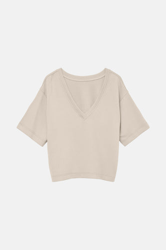 T-shirt met korte mouwen - ecru - VERO MODA®