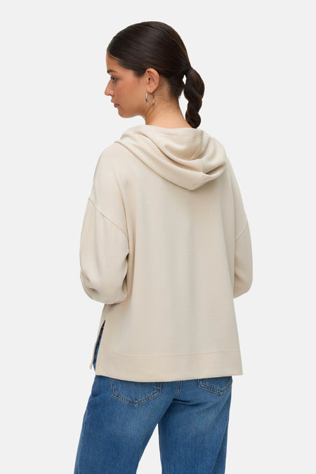 Sweater met kap - ecru