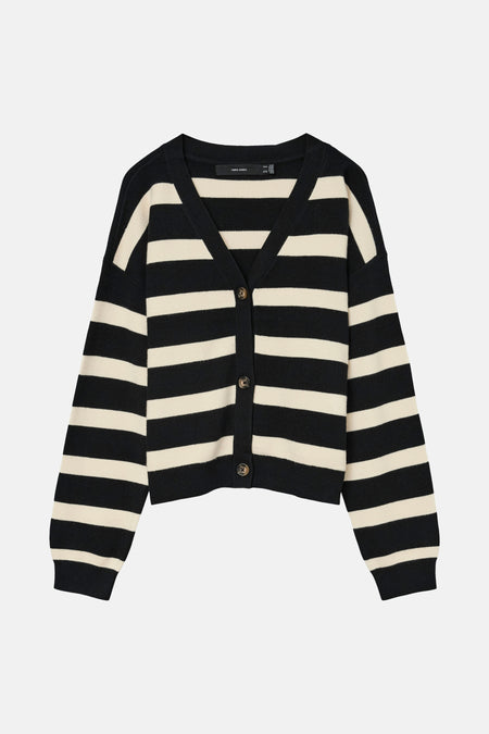 VMSABA FULL NEEDLE LS V-NECK CARDI NOOS
