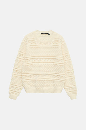 Pull met ronde hals - beige - VERO MODA®
