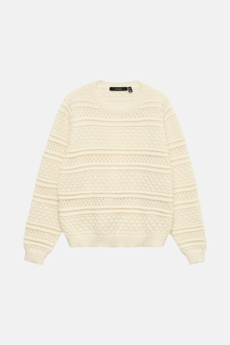 Pull met ronde hals - beige - VERO MODA®