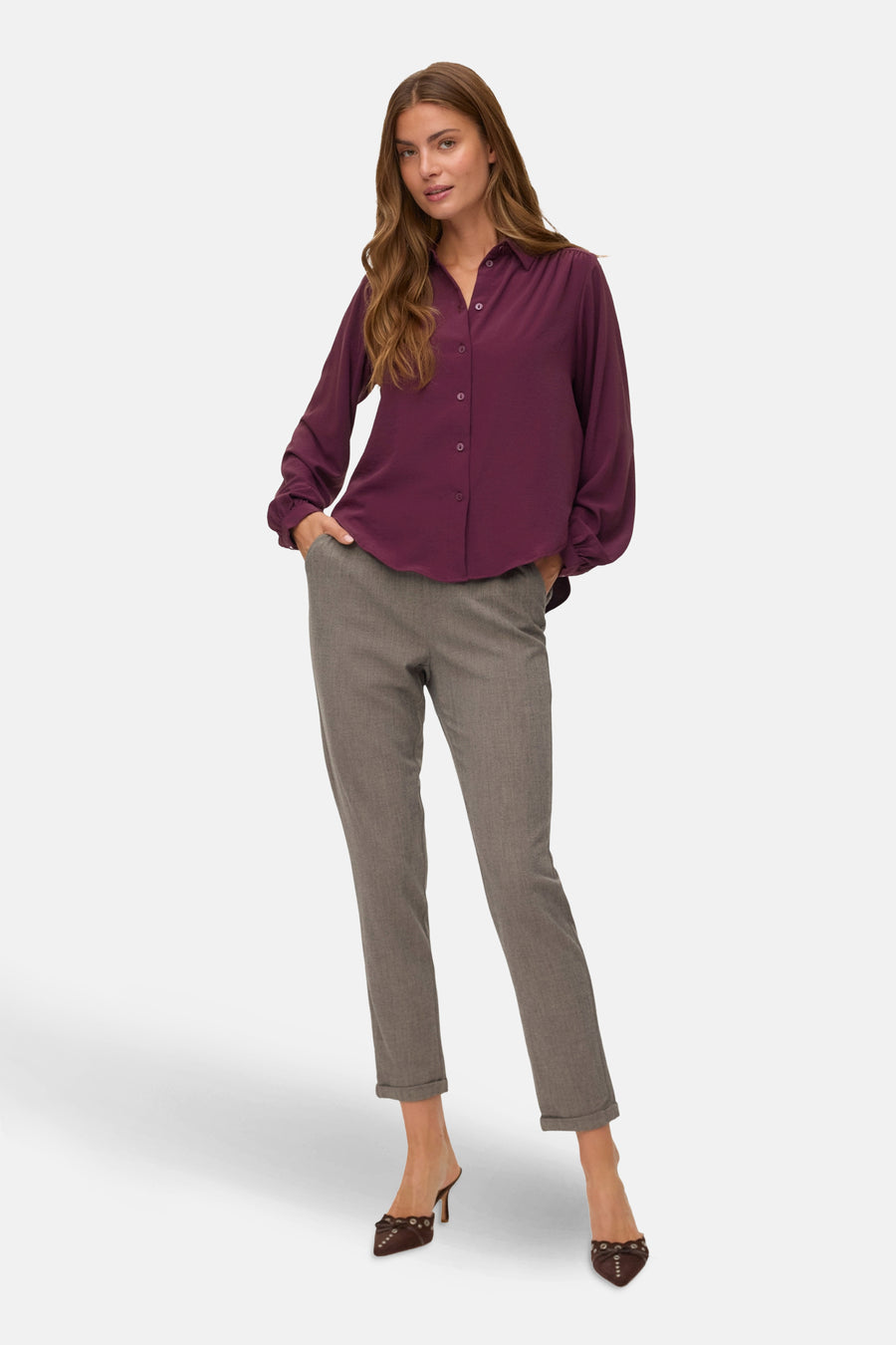 Broek - Bruin - VERO MODA®