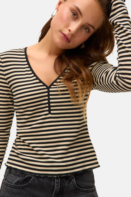 VMISABELLA LS V-NECK TOP JRS GA