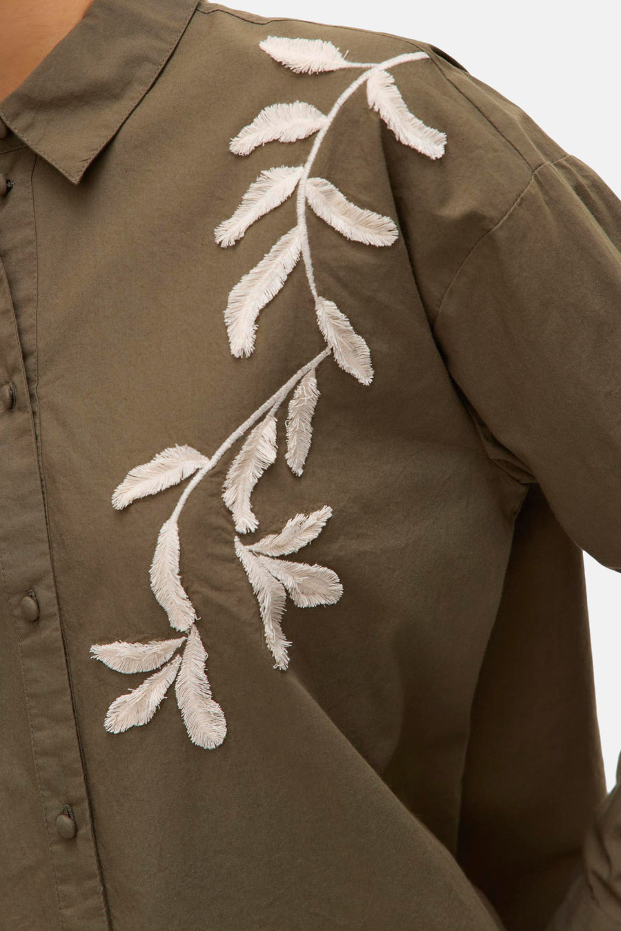 Hemd met lange mouwen - khaki - VERO MODA® - 5