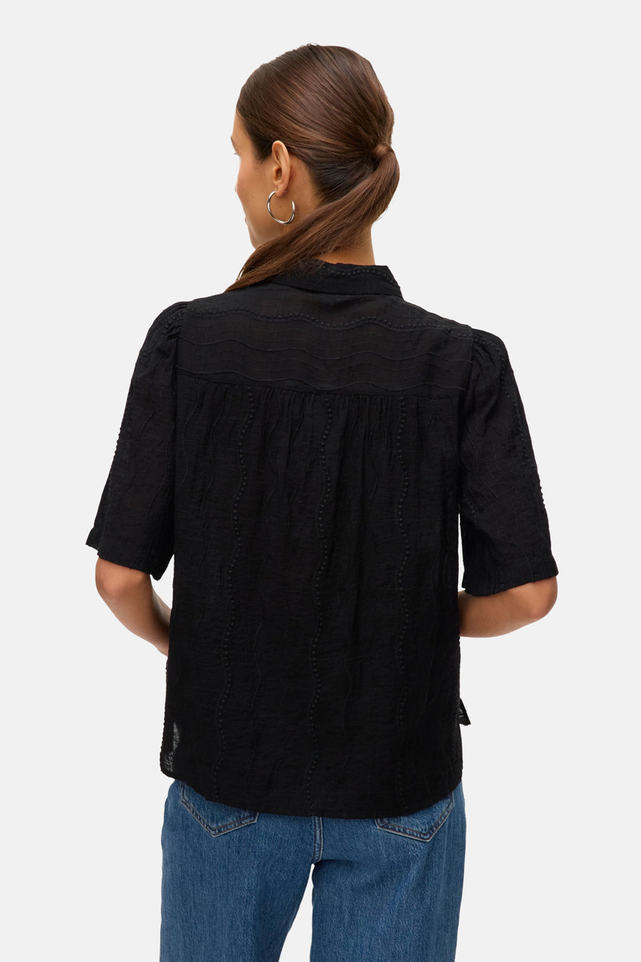 Chemise à manches courtes - noir - VERO MODA® - 3