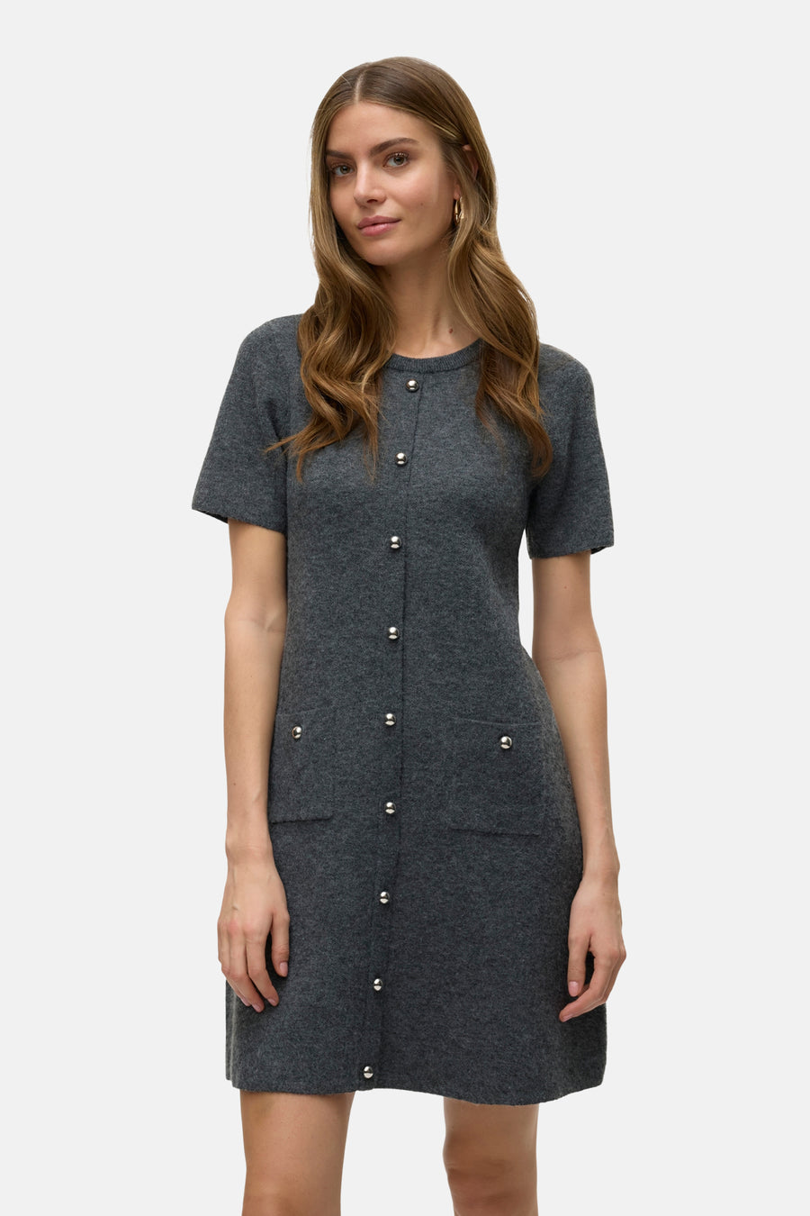 Robe à manches courtes - gris - VERO MODA®