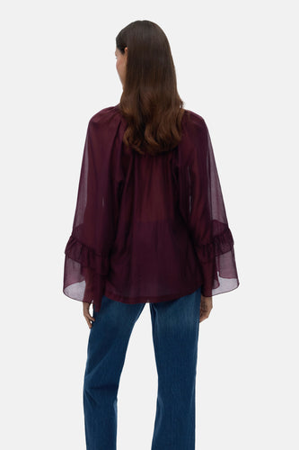 Blouse met lange mouwen - Bordeaux - VERO MODA®