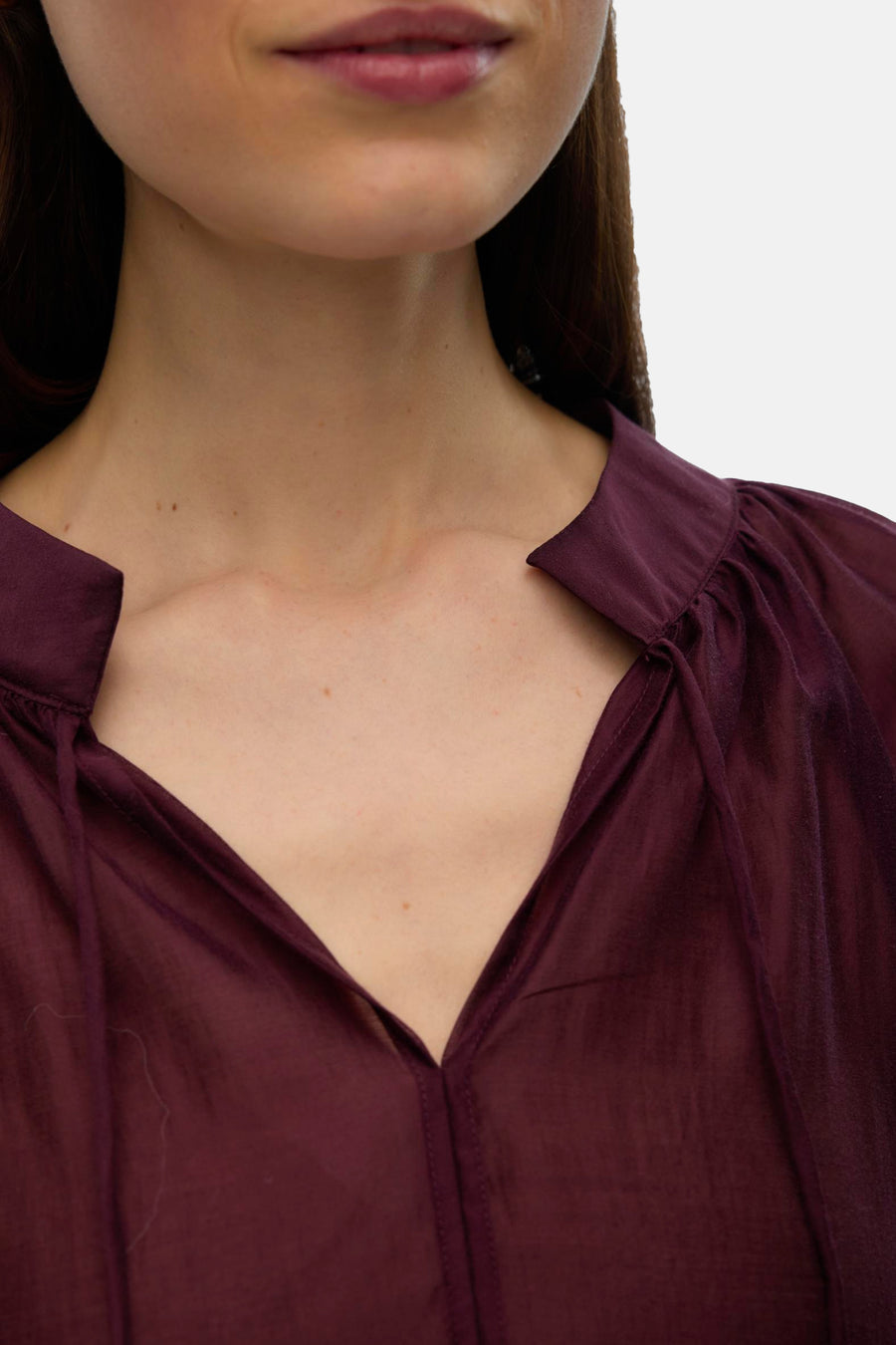Blouse met lange mouwen - Bordeaux - VERO MODA®