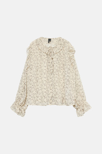 Hemd met lange mouwen - beige