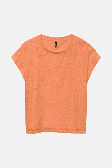 VMNINA SS CROCHET O-NECK T-SHIRT JRS BTQ