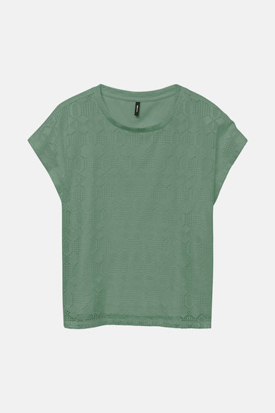 VMNINA SS CROCHET O-NECK T-SHIRT JRS BTQ